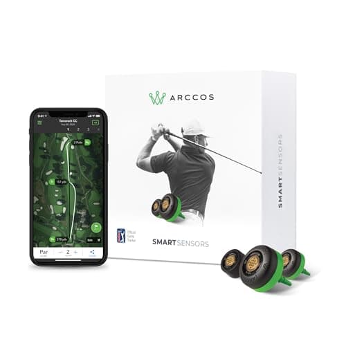 Image of Arccos Golf Smart Sensors Swing Trainer Aid - First-Ever A.I. Powered GPS Rangefinder Gen 3+