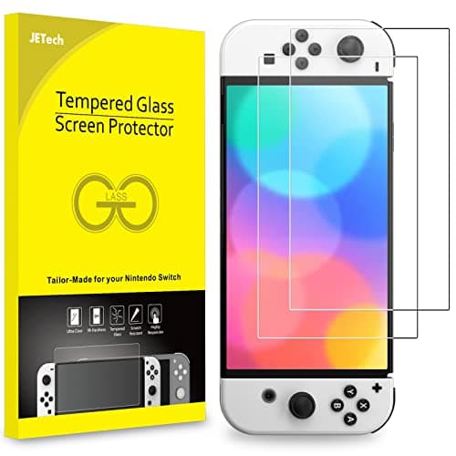 Image of JETech Screen Protector Compatible with Nintendo Switch (OLED Model) 7-Inch 2021 Release, Tempered Glass Film, 2-Pack