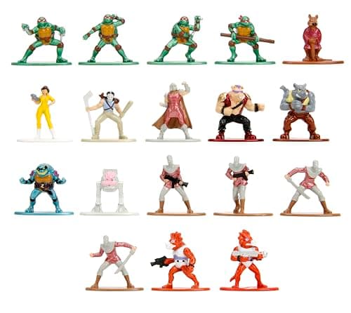 Image of Jada TMNT 1.65" 18-Pack Wave 2 Die-Cast Figures Nano Metalfigs, Toys for Kids and Adults