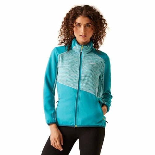 Image of Regatta Womens Yare IX Long-Sleeved Full Zip Jacket Tahoe Blue/Moroccan Blue 10 UK