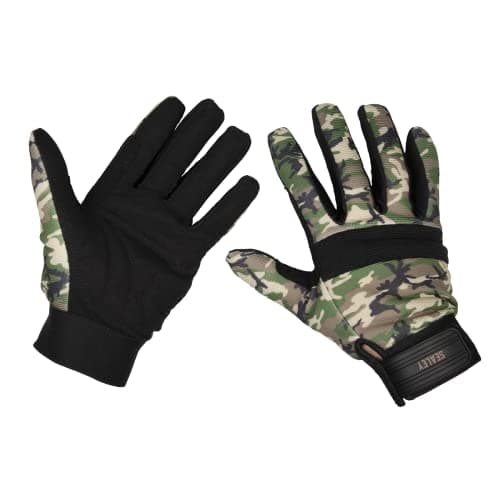 Image of Sealey MG795XXL Padded Palm Camo Mechanic's Gloves, Size XL