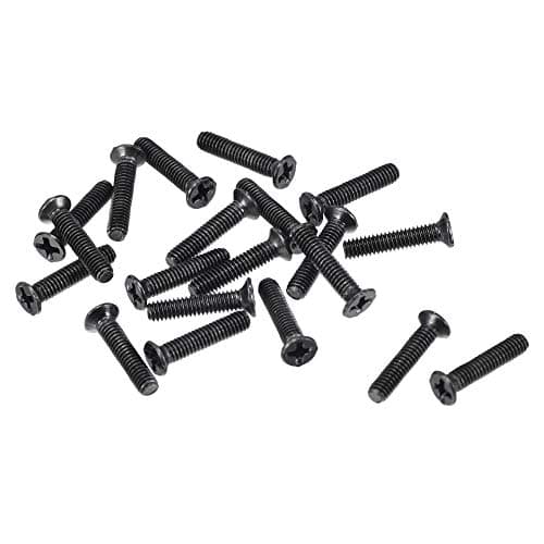 Image of sourcing map M2.5 x 12mm Phillips Screw Fastener Black for Laptop PC TV Fan Switch 150pcs