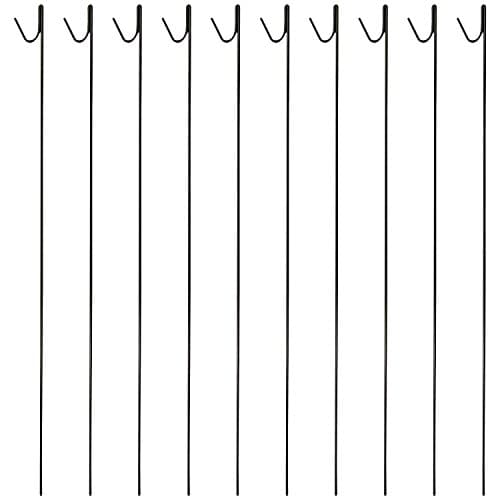 Image of Woodside Pack of 10 Metal Barrier Safety Netting Fence Pins/Stakes 8mm x 135cm