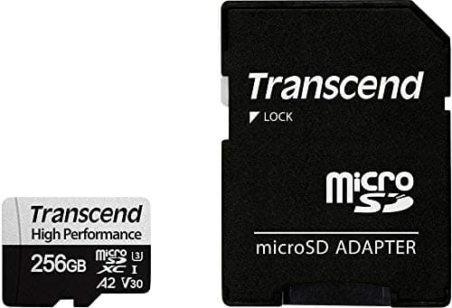 Image of Transcend 330S microSDXC Card 256GB Class 10, UHS-I, UHS-Class 3, v30 Video Speed Class A2 Performance