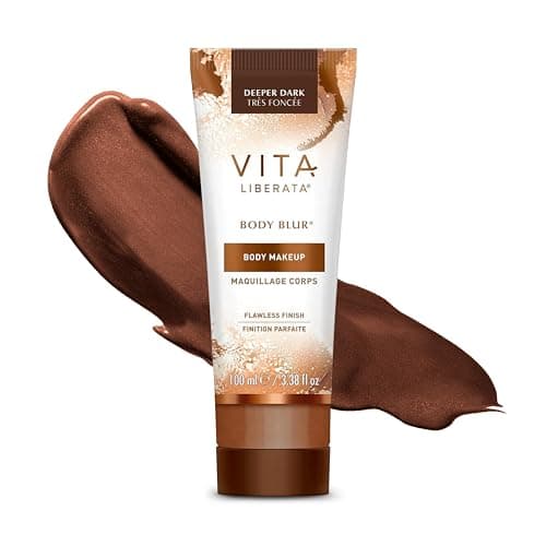 Image of Vita Liberata Body Blur - Deeper Dark, Skin Perfecting Leg & Body Makeup, Wash Off Instant Tan, Radiant Glow & Flawless Finish, 100ml