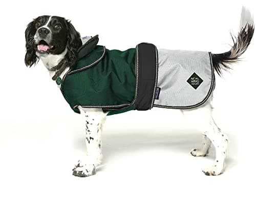 Image of Danish Design Battersea Dogs Home Green 2 in 1 Summer and Winter Removable Lining Waterproof Windproof Dog/Puppy Coat 14 Inch 35 cm