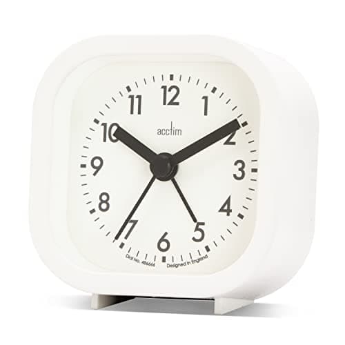 Image of Acctim Robyn Mini Bedside Alarm Clock White