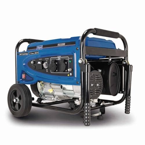 Image of Scheppach SG3200 Petrol Generator | 2800W Max | 196cc 4-Stroke | 2x 230V | 15L Tank | AVR & Wheel Kit