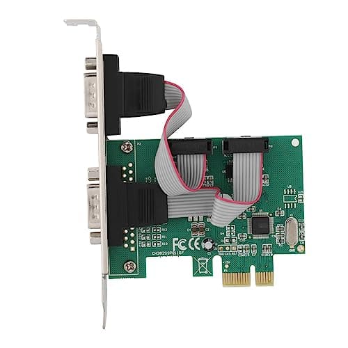 Image of PCI-E Express Card Adapter Reliable Dual RS-232 Serial Port PCI Express Converter for Industrial and Office Use 2 Ports