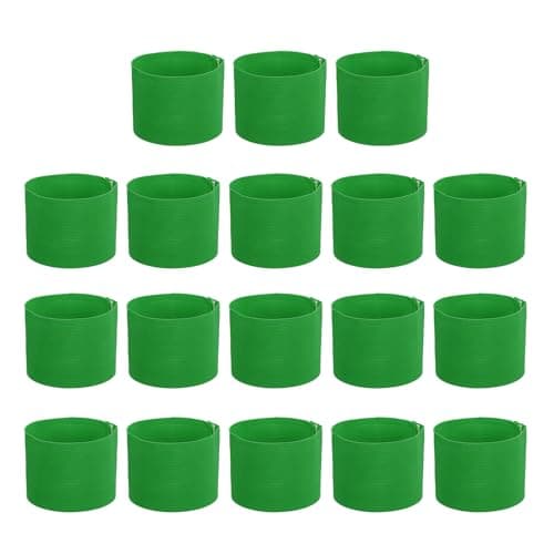 Image of PATIKIL Soccer Captain Armband, 18 Pcs Captain Arm Bands for Soccer Elastic Captain Arm Band Sports Captain Armbands for Youth Adult Football Team Training Grass Green