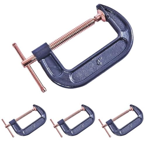 Image of Amtech W5750 100mm (4") Heavy Duty G-clamp (Pack of 4)