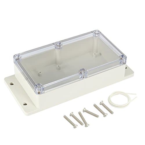 Image of Sourcingmap 6.2"x3.5"x1.8"(158mmx90mmx46mm) ABS Junction Box Universal Project Enclosure w PC Transparent Cover