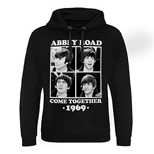 Image of The Beatles Officially Licensed Abbey Road - Come Together Epic Hoodie (Black), Medium