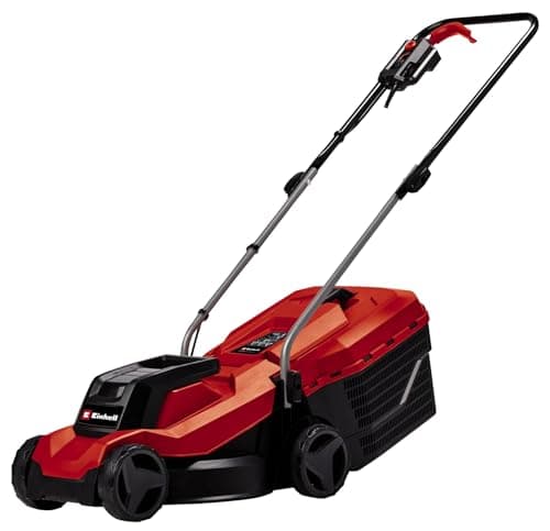 Image of Einhell Electric Lawn Mower, 1000W, 32cm Cutting Width, 30L Large Capacity Grass Box, Variable Height Grass Cutter (30-70mm) - Lightweight Corded Lawnmower for Small Gardens Up to 300m² GC-EM 1000/32