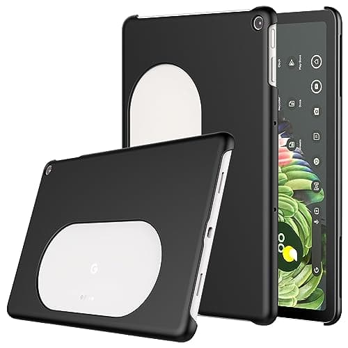 Image of Foluu Slim Fit Tablet Case for Google Pixel Tablet 2023, Compatible with Charging Speaker Dock, Ultra Thin Matte PC with Non-Slip Grip Full Protective Cover for Google Pixel Tablet 2023 (Black)