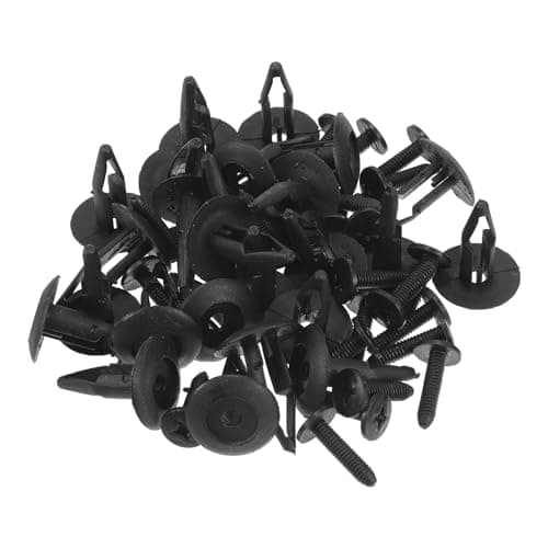 Image of TUCKBOLD Car Front Fender Skirt Clip for Ford Edge 2007-2014 Durable No.20664092/RYQ500070/N804570S | Bumper Push Type Plastic Retainer Rivets Black 25 Pcs