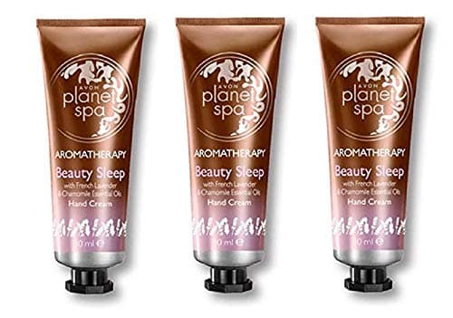 Image of Pack of 3 Avon Planet Spa Aromatherapy Beauty Sleep Hand Cream with French Lavender and Chamomile Essential Oils – 3 x 30ml
