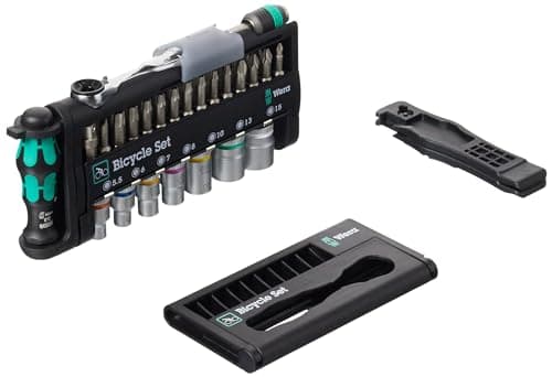 Image of Wera Bicycle Set 3 Metric 1/4in Drive Ratchet & Socket Set, 39 Piece, Black
