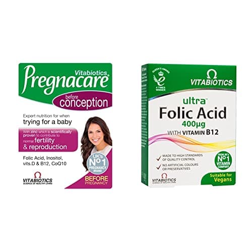 Image of Pregnacare Conception 30 Tablets Support Pack with Vitabiotics Ultra Folic Acid