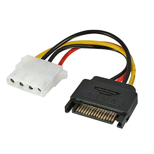 Image of Lindy 0.15m SATA Power Connector to LP4 Power Cable