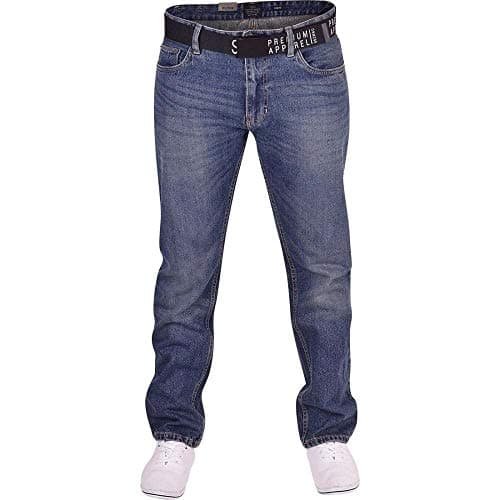 Image of Smith and Jones Branded Jean Hardwearing Fashion Denim Waist 32 Leg 32" (32R) Stone Wash Blue