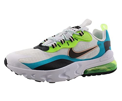 Image of Nike Air Max 270 React SE GS Running Trainers CJ4060 Sneakers Shoes (UK 4.5 us 5Y EU 37.5, Oracle Aqua Black Ghost Green 300)