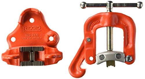 Image of RIDGID 40080 Model 21A Bench Yoke Vice, Pipe Vice,Red, 1/8-inch to 2-inch