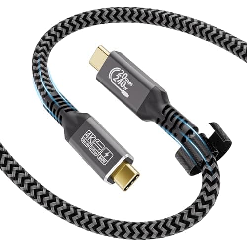 Image of CAKOBLE USB C To USB C Cable 0.5m,USB 3.2 Gen2x2 USB C Charger,20 Gbps Data Transmission,240W 48V/5A Fast Charging,5K@ 60Hz USB C Display Cable For MacBook Pro,Samsung Galaxy, Huawe i