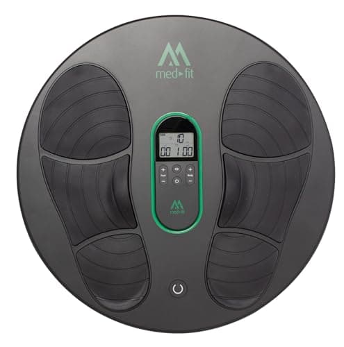 Image of Medi-Boost Feet Knees & Legs Circulation Therapy Machine | EMS & TENS Stimulation | Soft Silicone Foot Pads Mould to Your feet for Targeted Stimulation by Med-Fit UK
