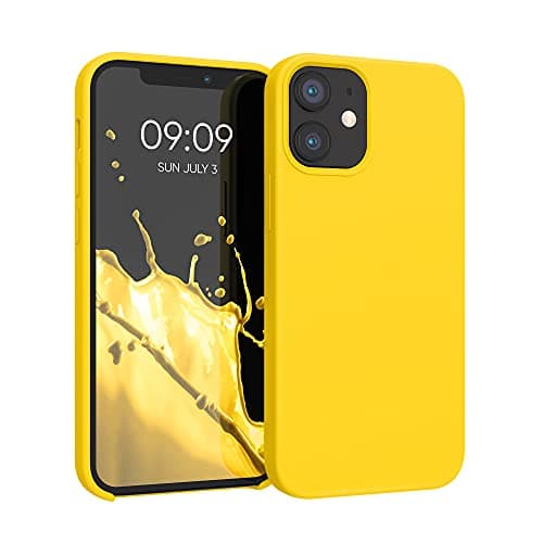 Image of kwmobile Case Compatible with Apple iPhone 12 mini Case - TPU Silicone Phone Cover with Soft Finish - Radiant Yellow