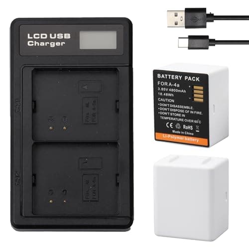 Image of MXJFYY 2PCS 5000mAh Rechargeable Batteries Compatible with Arlo Pro 3 Camera with Dual Charging Station, Battery for Arlo Pro 4 VMA5400 VMC5040 VMS5240 VMC4040P VMC4041P Models