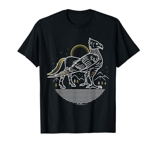 Image of Harry Potter Buckbeak Line Art T-Shirt