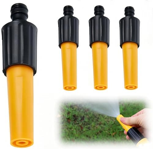 Image of 4 Pcs Hose Nozzles - Hosepipe Sprayer, Garden Spray Gun, Hose Pipe Spray Gun for Watering Plants Car Gardening, Patio, Cleaning Compatible Hose Pipe Nozzles