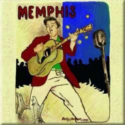 Image of Elvis Presley Metal Fridge Magnet Memphis Album Fan Gift Official