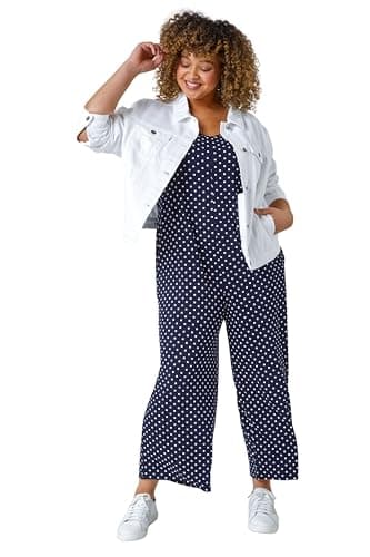 Image of Roman Originals Jean Denim Jacket for Women UK Ladies 100% Cotton Summer Casual Stretch Crop Smart Utility Trucker Biker Fitted Vintage Wash Faded Classic Work Twill - White Plus - Size 20