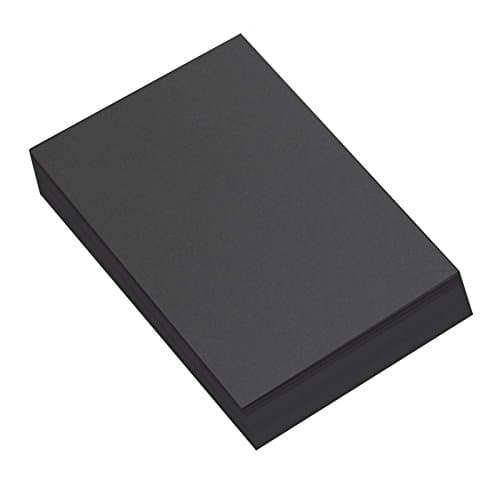 Image of Recycled A4 Black Sugar Paper 100 Sheets, Great Arts and Crafts for Drawing, Painting & Scrapbooking Supplies. 210 x 29.7cm Sheet Size