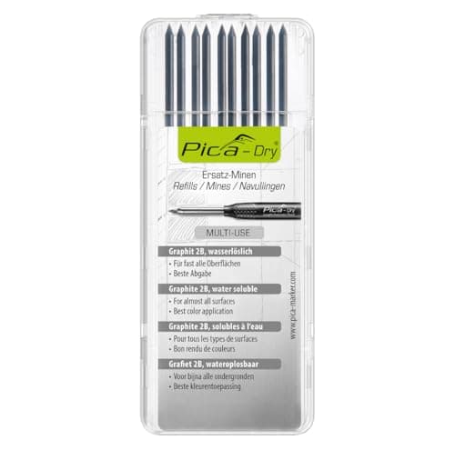 Image of Pica DRY Pencil Refills For 3030 Long Life Markers 10 x Graphite Leads 4030