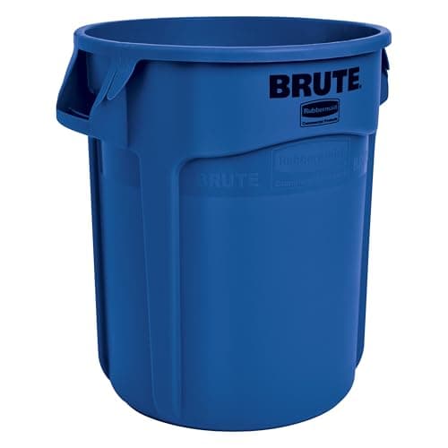Image of Rubbermaid FG262000BLUE-001 Brute Container with Venting Channels, 75.7 L, Blue