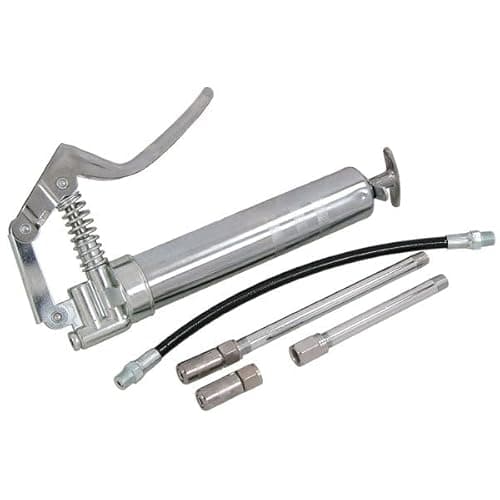 Image of 120gm/120CC PISTOL GRIP GREASE GUN SET WITH ACCESSORIES CARTRIDGE FLEXIBLE HOSE KIT