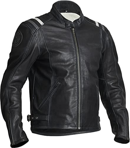 Image of Halvarssons Skalltorp Motorcycle Leather Jacket (Black, 52)