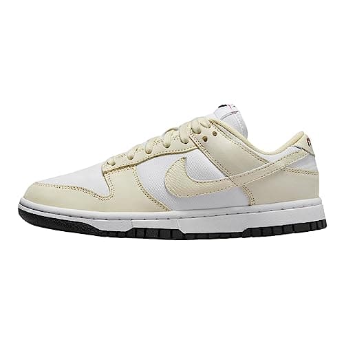 Image of Nike Women's W Dunk Low Basketball Shoes, White Coconut Milk Black, 6.5 UK