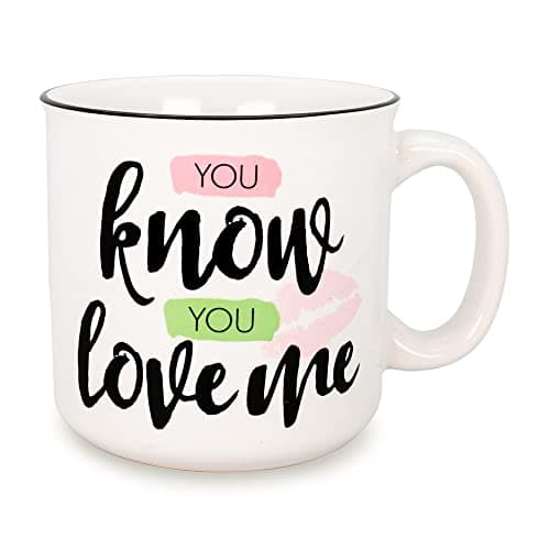 Image of Gossip Girl "You Know You Love Me" Ceramic Camper Mug | Holds 20 Ounces