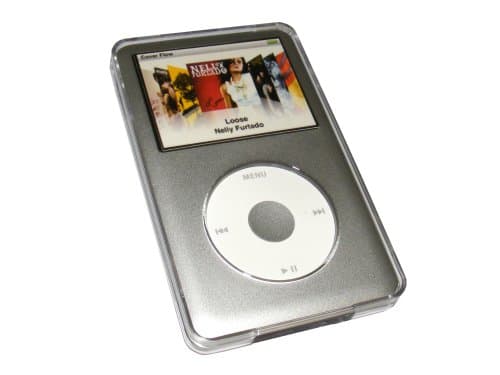 Image of iGadgitz VW-BK76-X7CG (U0866) Crystal Hard Case Cover for Apple iPod Classic 80GB, 120GB & 6th Gen 160gb launched Sept 09 (Model with Depth of 10.5mm) - Clear