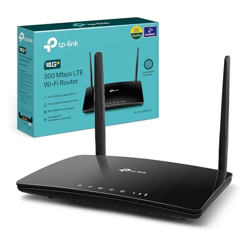 Image of TP-Link Archer MR500 AC1200 4G+ Cat6 WiFi Router with Sim Slot, Superfast 4G+ LTE Speed, External Antenna, MU-MIMO, Plug & Play