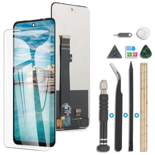 Image of RongZy Display for Motorola Moto G13 Moto G23 LCD Touch Screen Internal Digitizer for Motorola Moto G13 Moto G23 Replacement Assembly with Tools Kit(Black)