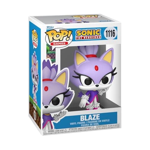 Image of Funko Pop! Games: Sonic - Blaze the Cat - Sonic the Hedgehog - Collectable Vinyl Figure - Gift Idea - Official Merchandise - Toys for Kids & Adults - Video Games Fans - Model Figure for Collectors