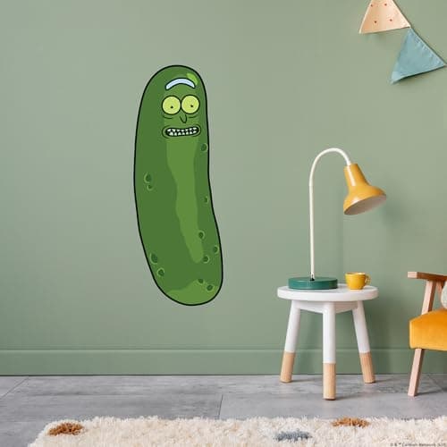 Image of Rick and Morty Wall Sticker – Pickle Rick Wall Decal Art (60cm Height x 25cm Width)
