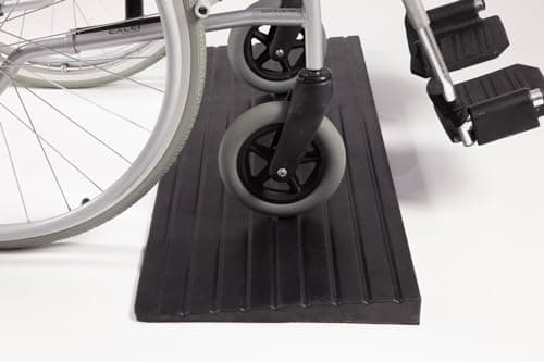 Image of The Ramp People Threshold Ramp for Wheelchair Access 4mm - 100mm (36mm) 1000kg Capacity, Anti-Slip, Smooth Gradient Rubber Ramp for Wheelchairs, Mobility Scooters & Walkers