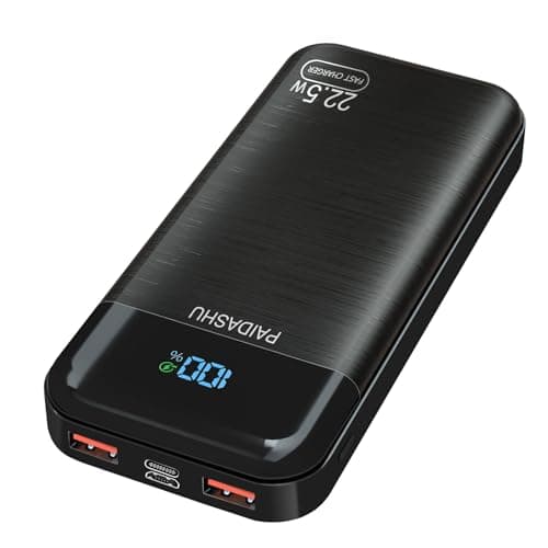 Image of Power Bank 27,000mAh, PD3.0 QC4.0 22.5W Fast Charging PD20W USB C PowerBank Portable Charger With LCD Display 3 Outputs & 2 Inputs for Smartphones Tablets and More