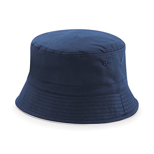 Image of Beechfield Unisex B686.FNA-WHI.1SM Reversible Bucket Hat - Black, Small/Medium/Large/X-Large